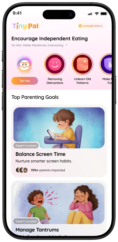 TinyPal App Mockup